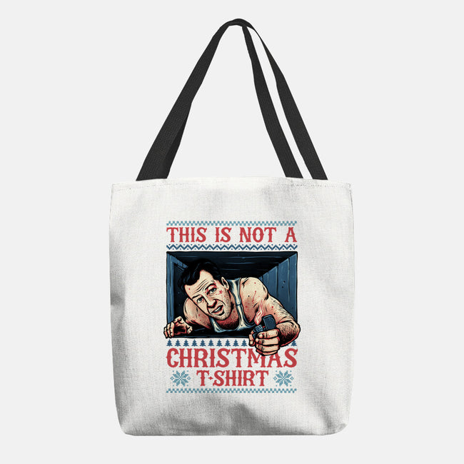 Not A Christmas Tshirt-None-Basic Tote-Bag-glitchygorilla