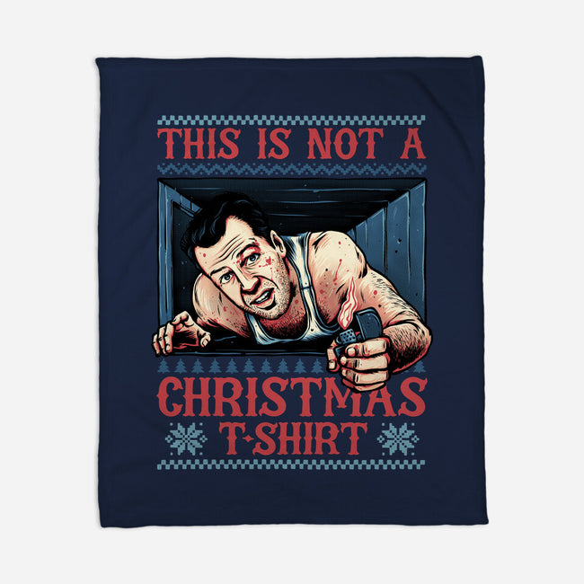 Not A Christmas Tshirt-None-Fleece-Blanket-glitchygorilla