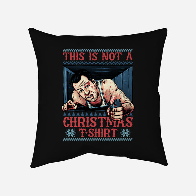 Not A Christmas Tshirt-None-Removable Cover w Insert-Throw Pillow-glitchygorilla