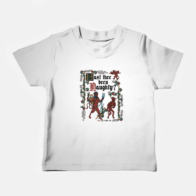 Krampus Medieval Style-Baby-Basic-Tee-Nemons