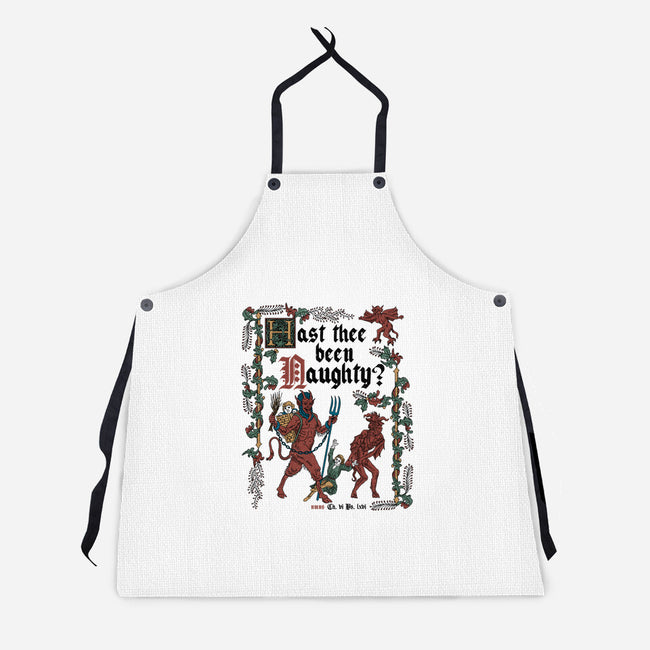 Krampus Medieval Style-Unisex-Kitchen-Apron-Nemons