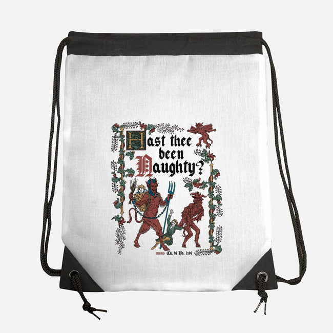 Krampus Medieval Style-None-Drawstring-Bag-Nemons