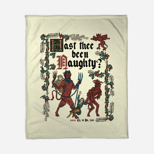 Krampus Medieval Style-None-Fleece-Blanket-Nemons