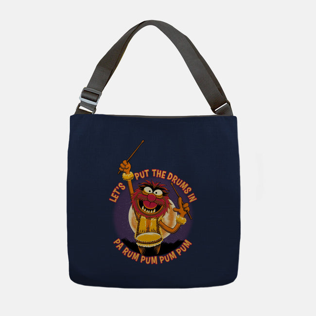 Animal Drummer Boy-None-Adjustable Tote-Bag-rmatix