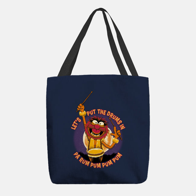 Animal Drummer Boy-None-Basic Tote-Bag-rmatix