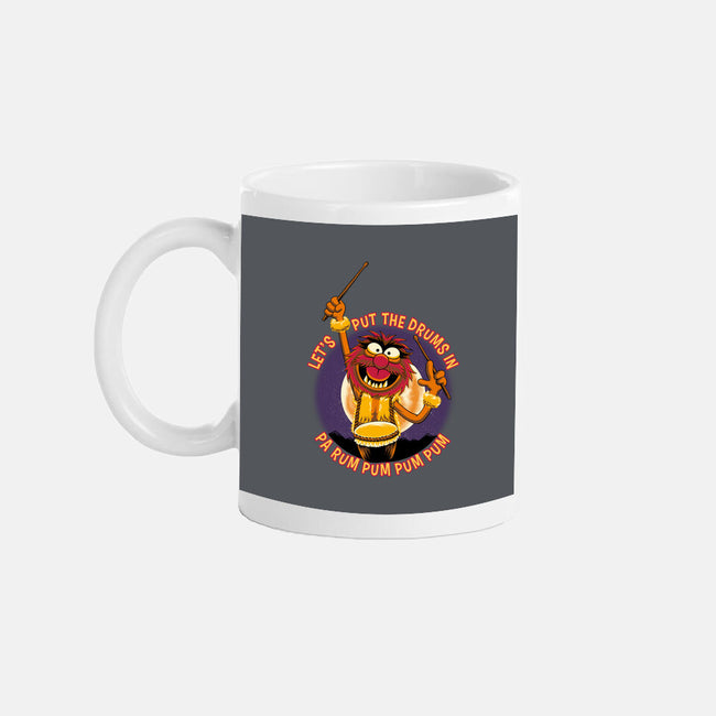 Animal Drummer Boy-None-Mug-Drinkware-rmatix