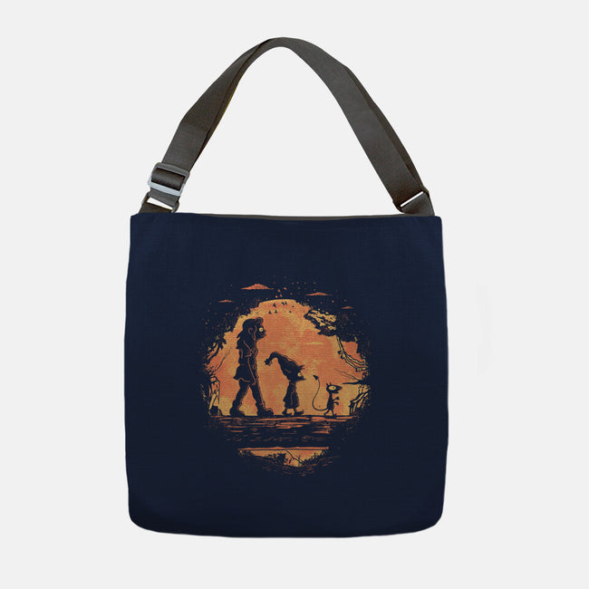 Friends In The Jungle-None-Adjustable Tote-Bag-yumie