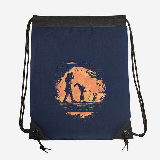 Friends In The Jungle-None-Drawstring-Bag-yumie