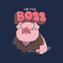 Pig Boss-None-Removable Cover w Insert-Throw Pillow-yumie