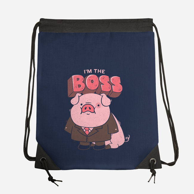 Pig Boss-None-Drawstring-Bag-yumie