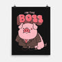 Pig Boss-None-Matte-Poster-yumie