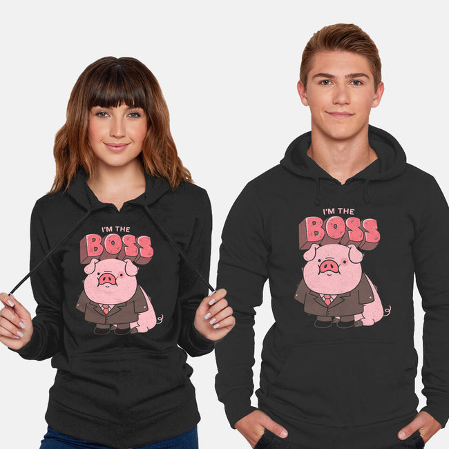 Pig Boss-Unisex-Pullover-Sweatshirt-yumie