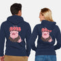 Pig Boss-Unisex-Zip-Up-Sweatshirt-yumie