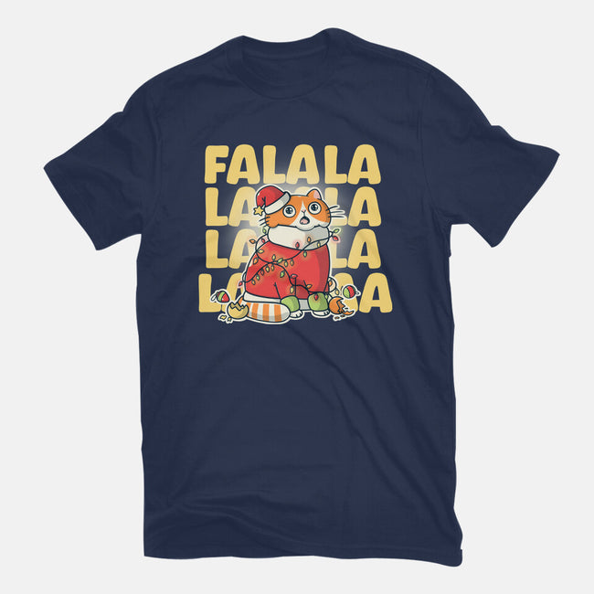 Meowy Falala Christmas-Youth-Basic-Tee-Freecheese