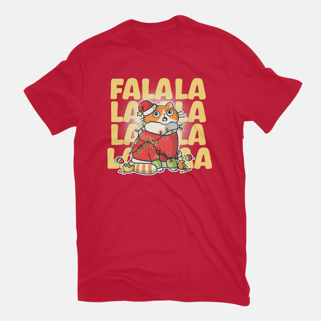 Meowy Falala Christmas-Womens-Basic-Tee-Freecheese