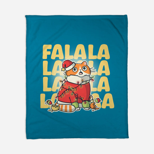 Meowy Falala Christmas-None-Fleece-Blanket-Freecheese