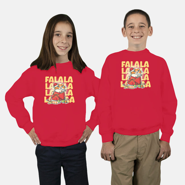 Meowy Falala Christmas-Youth-Crew Neck-Sweatshirt-Freecheese