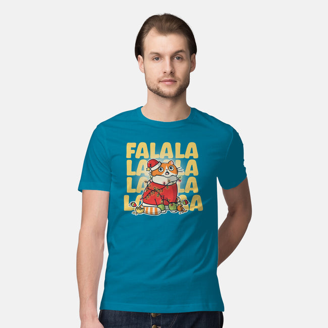 Meowy Falala Christmas-Mens-Premium-Tee-Freecheese