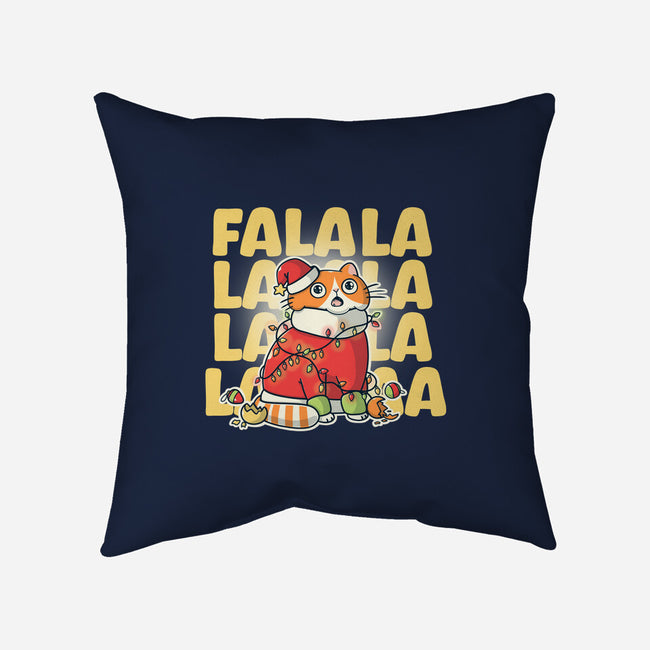 Meowy Falala Christmas-None-Removable Cover w Insert-Throw Pillow-Freecheese