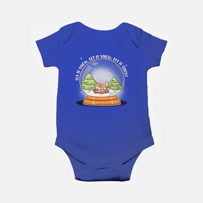 Let It Snowglobe-Baby-Basic-Onesie-Freecheese