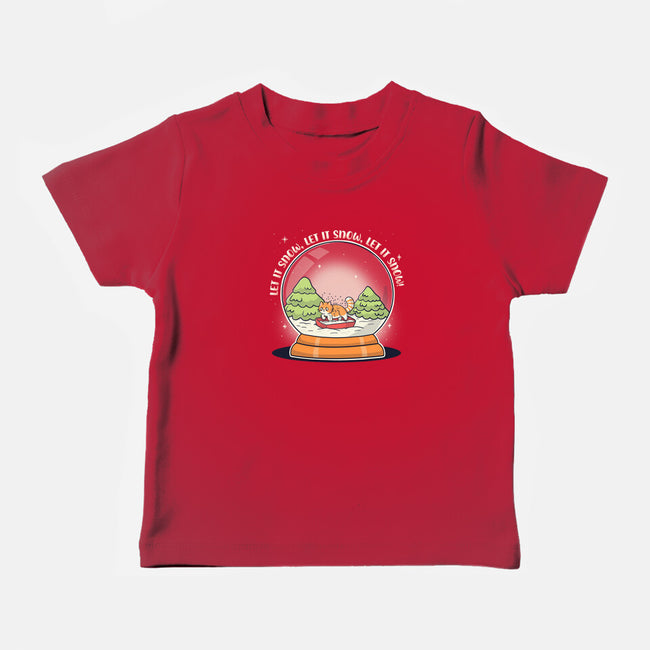 Let It Snowglobe-Baby-Basic-Tee-Freecheese