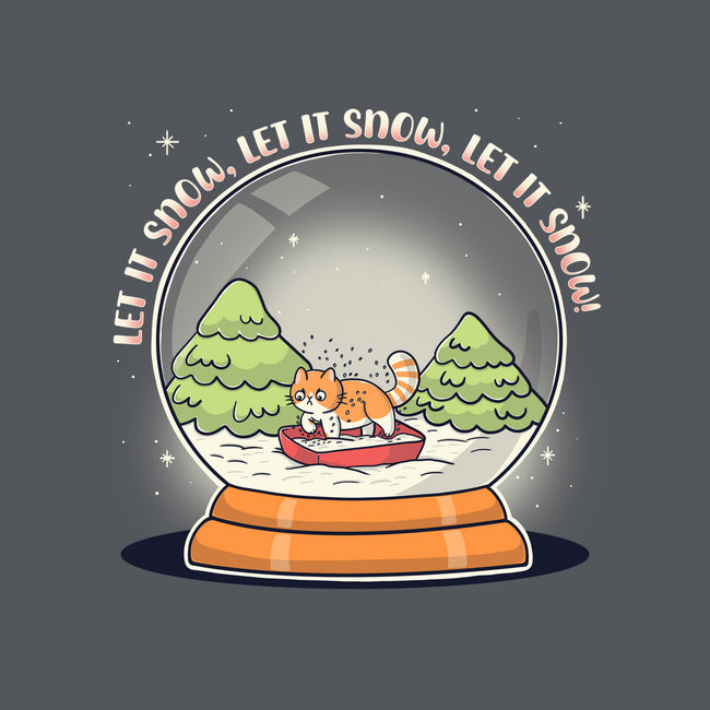 Let It Snowglobe-None-Removable Cover w Insert-Throw Pillow-Freecheese