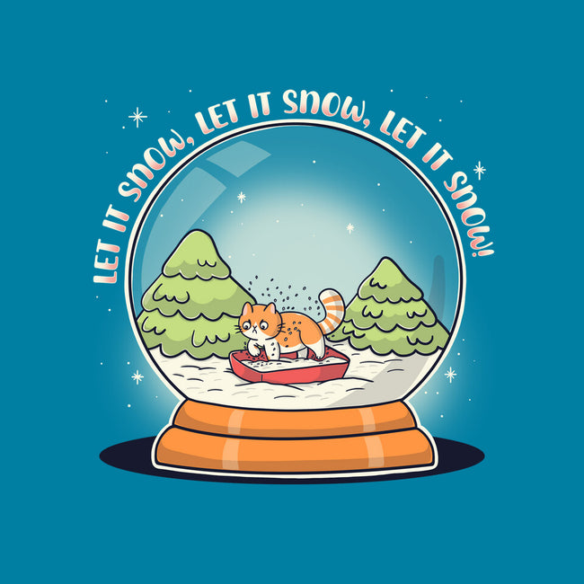 Let It Snowglobe-None-Removable Cover w Insert-Throw Pillow-Freecheese