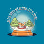 Let It Snowglobe-None-Removable Cover w Insert-Throw Pillow-Freecheese