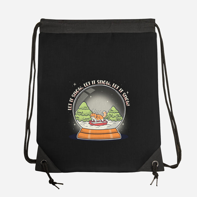 Let It Snowglobe-None-Drawstring-Bag-Freecheese