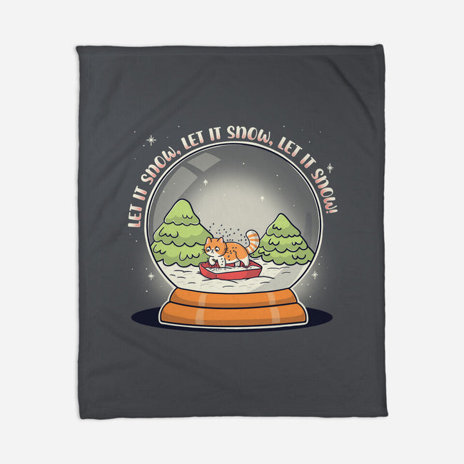 Let It Snowglobe-None-Fleece-Blanket-Freecheese