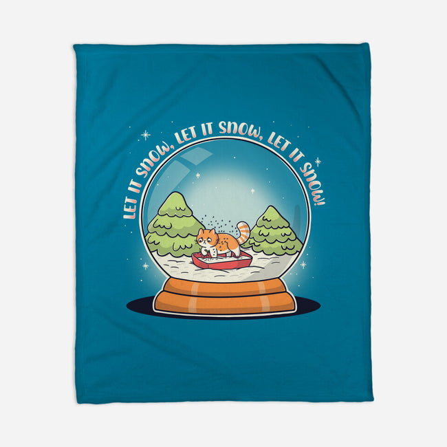 Let It Snowglobe-None-Fleece-Blanket-Freecheese