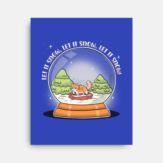 Let It Snowglobe-None-Stretched-Canvas-Freecheese