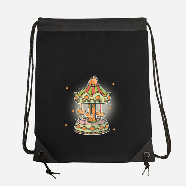 Capybara Park-None-Drawstring-Bag-Freecheese