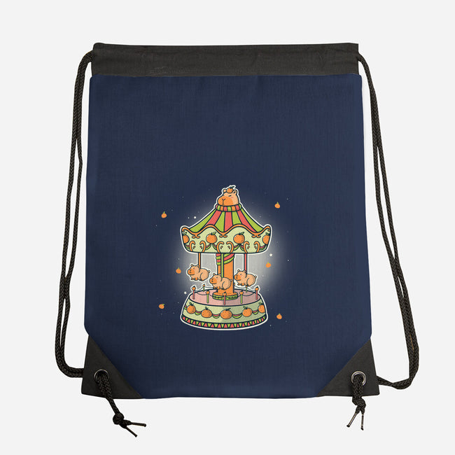 Capybara Park-None-Drawstring-Bag-Freecheese