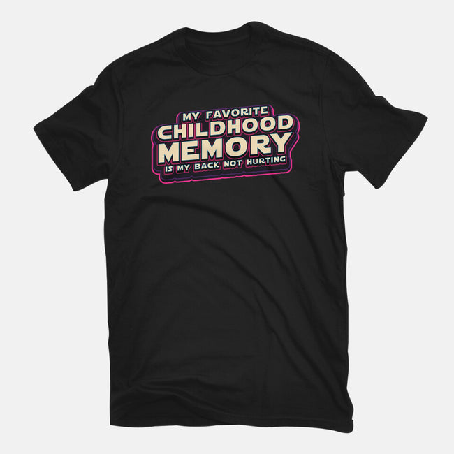 My Favorite Childhood Memory-Womens-Basic-Tee-Whimsical Thinker