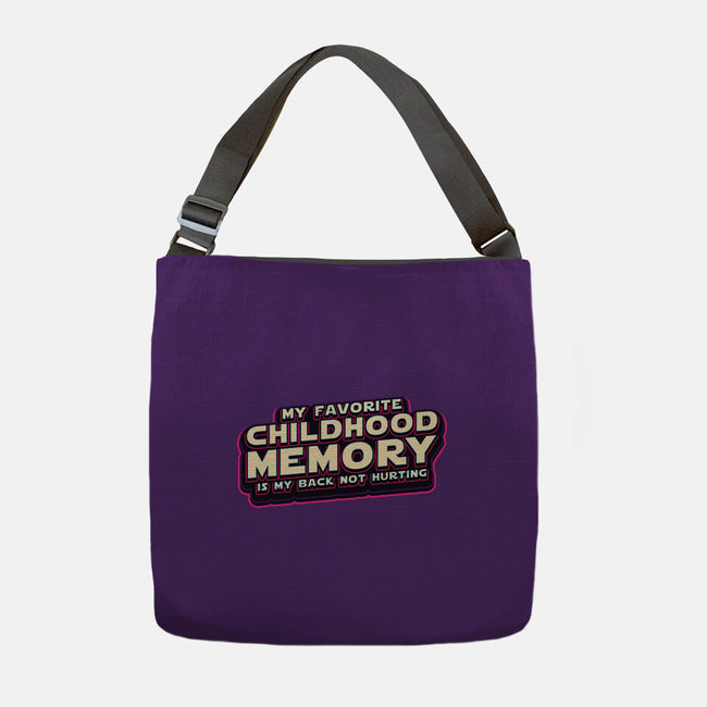 My Favorite Childhood Memory-None-Adjustable Tote-Bag-Whimsical Thinker