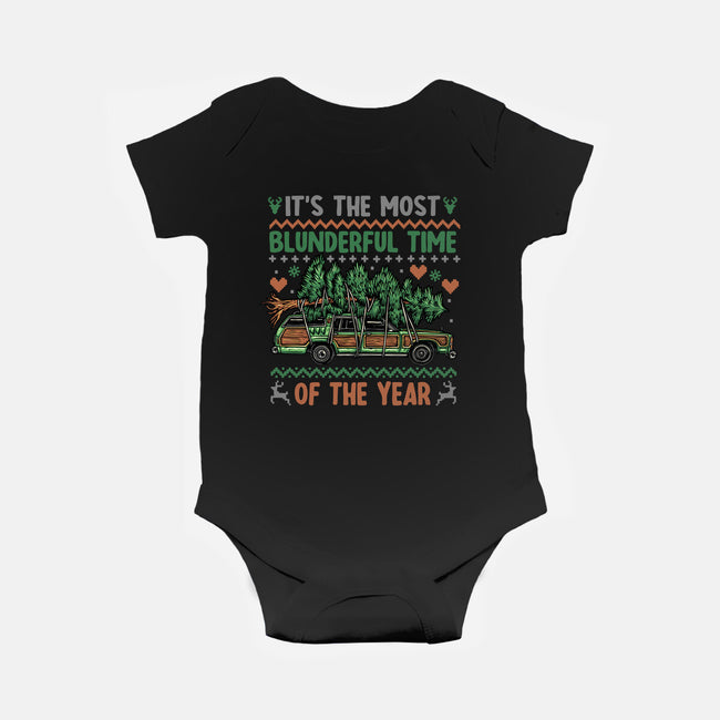 Blunderful Time-Baby-Basic-Onesie-glitchygorilla