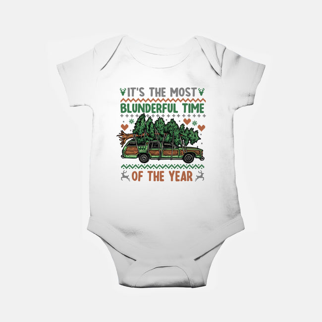 Blunderful Time-Baby-Basic-Onesie-glitchygorilla