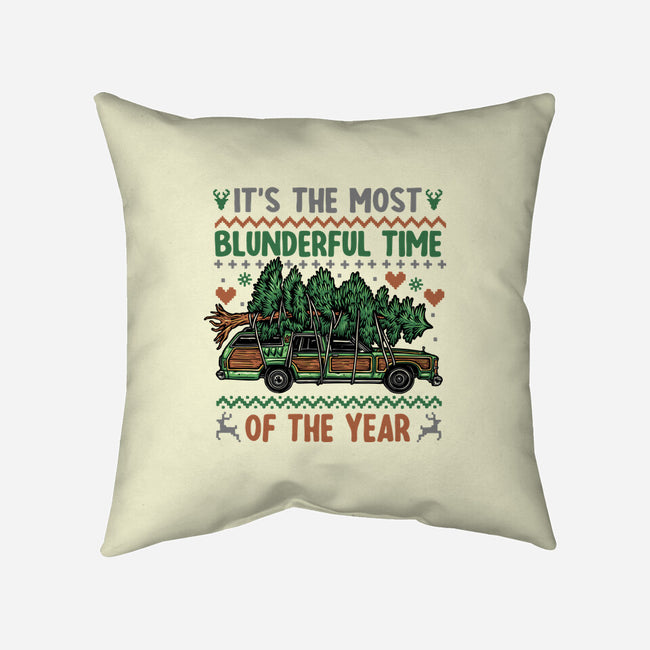 Blunderful Time-None-Removable Cover w Insert-Throw Pillow-glitchygorilla