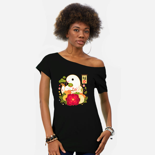 Year Of The Snake-Womens-Off Shoulder-Tee-Vallina84