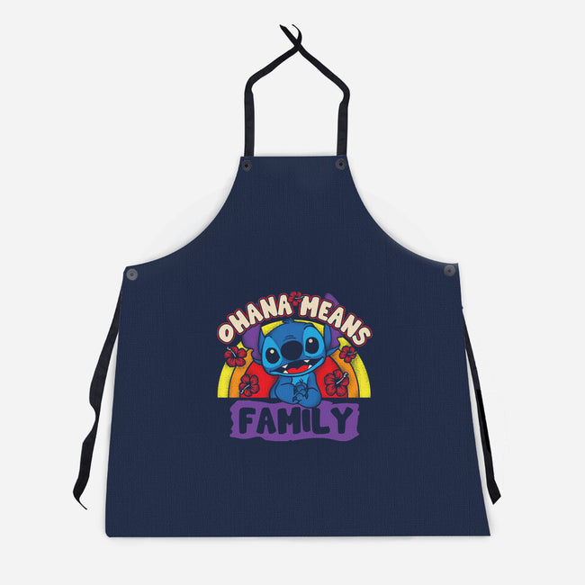 Ohana Means Family-Unisex-Kitchen-Apron-turborat14