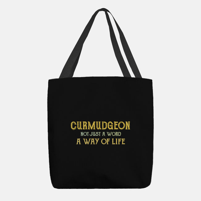 Curmudgeon-None-Basic Tote-Bag-kg07