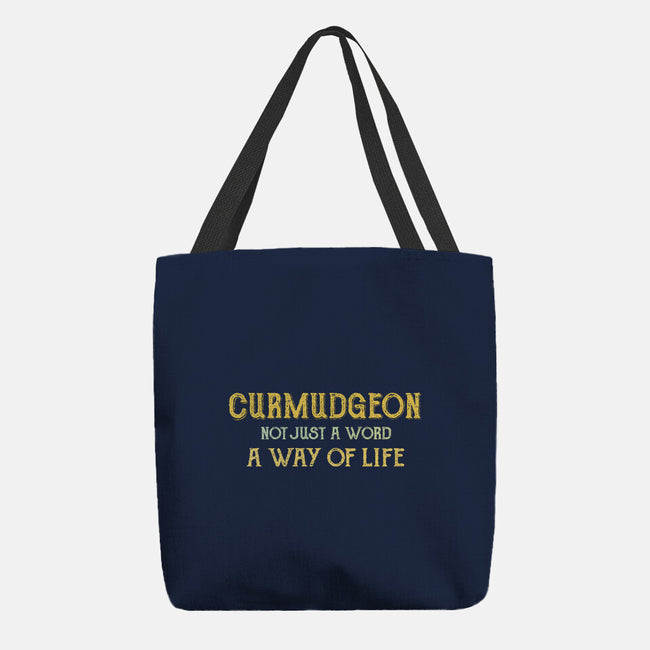 Curmudgeon-None-Basic Tote-Bag-kg07