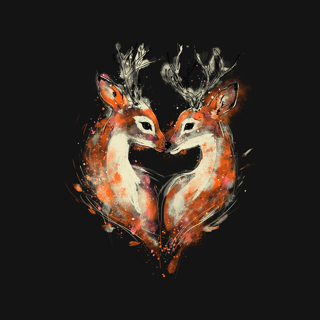 2 Deers In Love-Womens-V-Neck-Tee-kharmazero