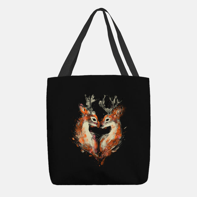 2 Deers In Love-None-Basic Tote-Bag-kharmazero