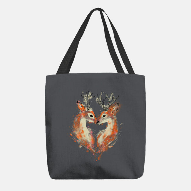 2 Deers In Love-None-Basic Tote-Bag-kharmazero