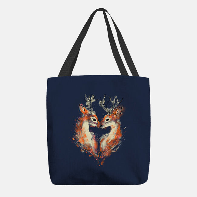 2 Deers In Love-None-Basic Tote-Bag-kharmazero