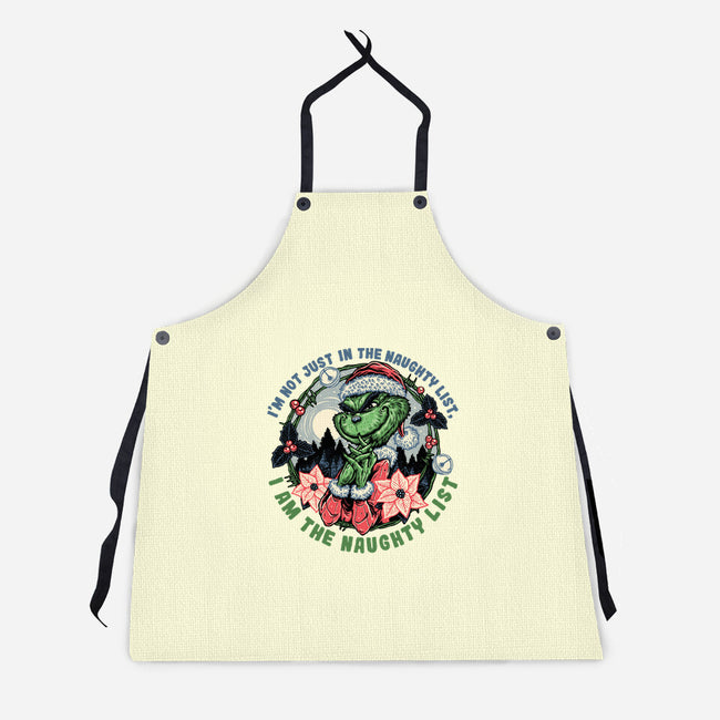 I Am The Naughty List-Unisex-Kitchen-Apron-glitchygorilla