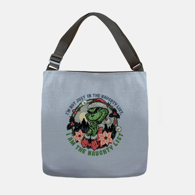 I Am The Naughty List-None-Adjustable Tote-Bag-glitchygorilla