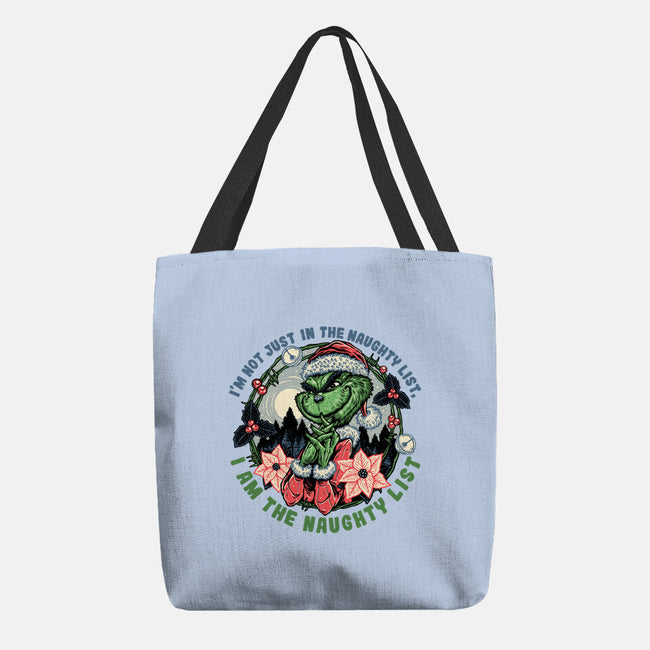 I Am The Naughty List-None-Basic Tote-Bag-glitchygorilla